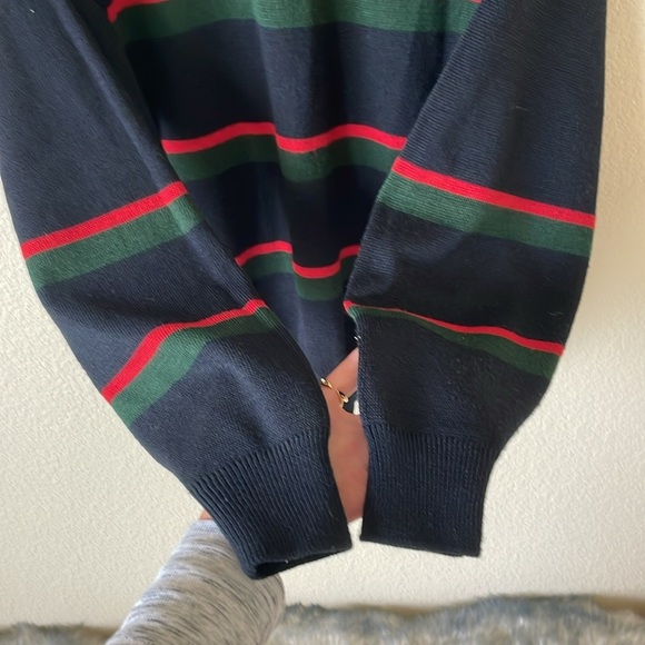 Vintage Retro Oversized Nautical Sweater Men’s L Preppy Academia - Picture 5 of 11